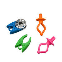 Colorful Bobbin Clips Thread Spool Holders Silicone Anti-unraveling Bobbin Clamps Small Silicone Bobbin Clips