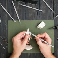Clay Indentation and Detail Sculpting Tools for Polymer Clay, Pottery, and DIY Craft Models