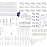 Cable Management Clips and Ties Set for Desk and PC Wires