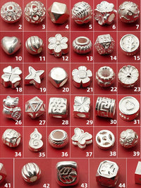 S925 Sterling Silver Spacer Beads for DIY Crystal Bracelets and Jewelry Making