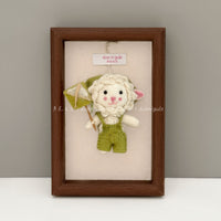 Handmade Felt Sheep Keychain Bag Charm Car Ornament