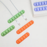 Self-Adhesive Cable Organizer Clips for Desk and Data Cables