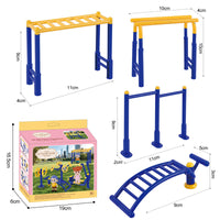 Miniature Dollhouse Fitness Equipment Set