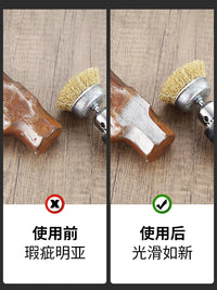 Drill Wire Brush Set for Cleaning, Polishing, and Rust Removal - Hex Shank & Round Shank Options