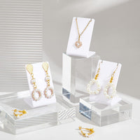 Acrylic L-Shaped Earring & Necklace Jewelry Display Stand for Retail & Photography