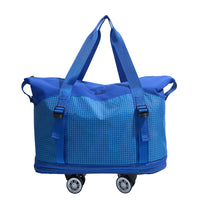 Foldable Rolling Travel Duffel Bag with Wheels - Lightweight, Large Capacity Luggage