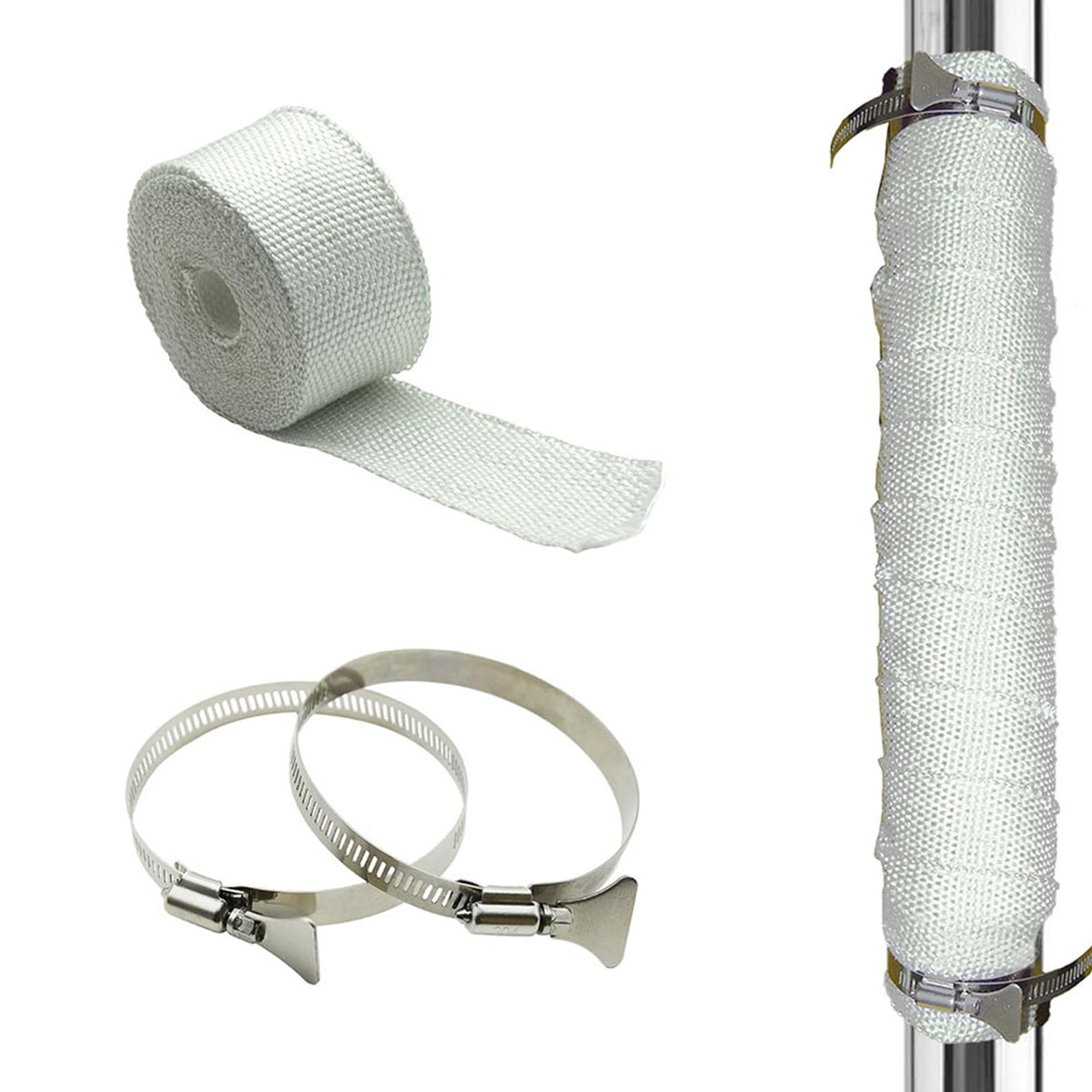 Outdoor Camping Tent Wood Stove Anti-Scald Fireproof Extended Flue Pipe Kit