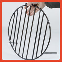 Portable Round Charcoal BBQ Grill for Outdoor Camping and Home Use - Stainless Steel Reinforcement