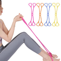 Macaron Color Four-Loop Resistance Band for Yoga, Pilates, and Strength Training