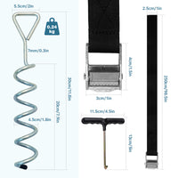 30CM Lightweight Triangle Head Ground Anchor Tent Pegs for Canopy and Tree Support
