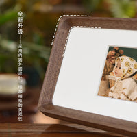 Growth Photo Frame for Kids, Commemorative Solid Wood 2-Inch ID Photo Storage for Students and Babies