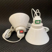 E27 Screw-in Pendant Lamp Holder Extension Cable with Plastic Lampshade