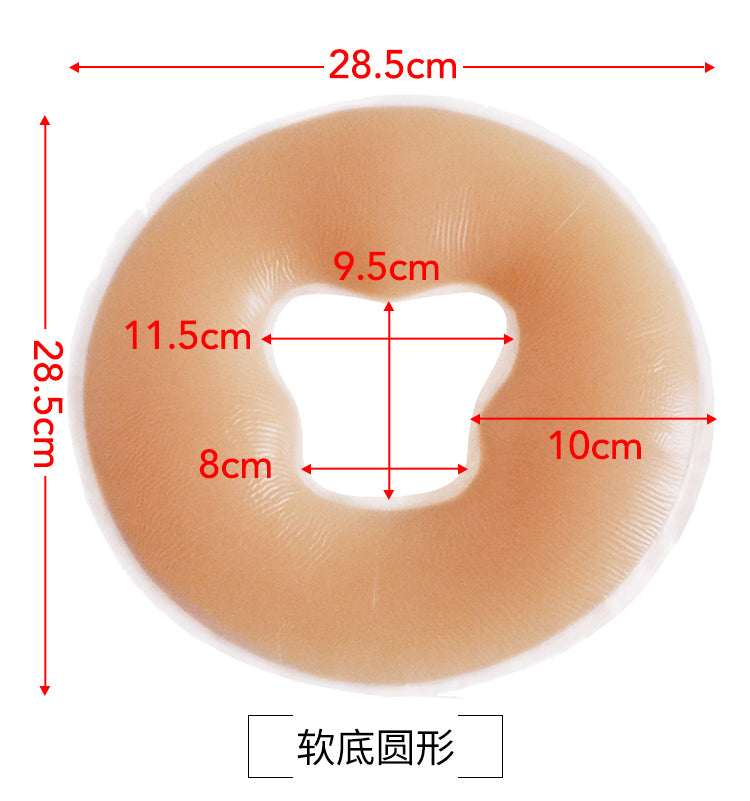 Silicone Beauty Face Pillow for Massage Table, U-Shaped Anti-Slip Cushion