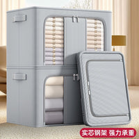 Large Foldable Storage Box for Clothes and Quilts, Dustproof Organizer Bin