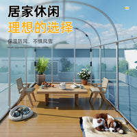 Household Greenhouse Warm Room Insulation Shed Frame for Succulents and Plants, Simple Rural Sunroom