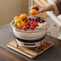 Vintage Clay Charcoal Stove for Indoor/Outdoor Use - Hot Pot, BBQ, and Tea Brewing