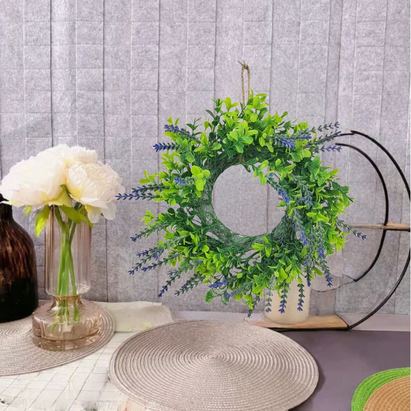 Lavender Artificial Wreath for Front Door & Home Wall Decor