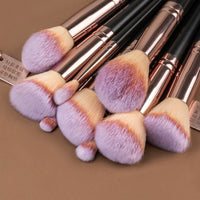 30-Piece Makeup Brush Set with Soft Synthetic Bristles and Plastic Handles for Foundation, Eyeshadow, and Powder