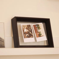 Double-Sided Display Frame for Instax Photos, Postcards, Tickets, and Collectibles