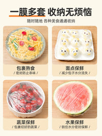 Disposable Food Covers with Elastic Band, Bowl Plate Dish Food Storage Caps