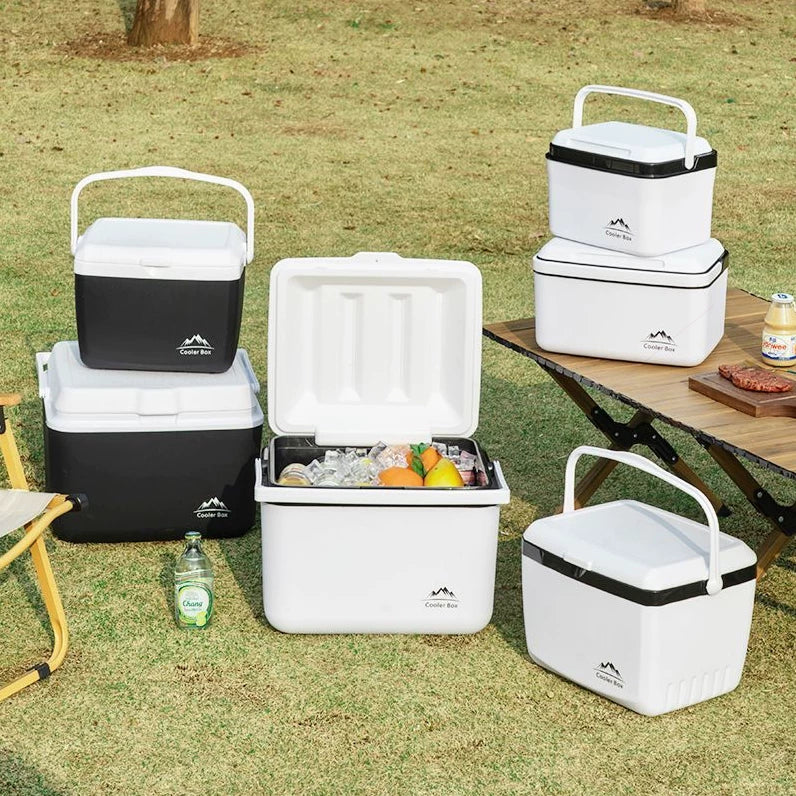 Portable Insulated Cooler Box for Camping, Picnics, and Food Preservation
