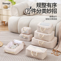 Compressible Travel Packing Cubes for Clothes, Large Capacity Waterproof Luggage Organizers