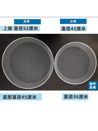 Round Iron Wire Mesh Sieve for Gardening, Soil, Sand, Chestnuts, and Corn