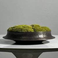 Hand-Hammered Pure Copper Moss Bonsai Basin for Green Plants and Landscape Decor