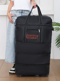 Extra Large Capacity Travel Duffel Bag with Wheels, Expandable Luggage for Outdoor Trips, Business, and Maternity