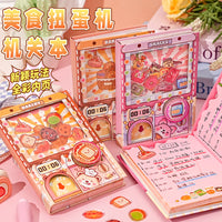 Mini Food Vending Machine Notebook Blind Box Toy for Students