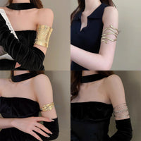 Gothic Lolita Cyberpunk Y2K Metal Arm Cuff Bracelet