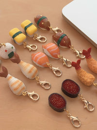 Mini Sushi Food Keychain Japanese Style Hand-rolled Sushi Pendant Bag Charm Earphone Charm Exquisite Gift