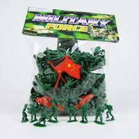 1:72 Scale Plastic Army Men Figures, 200-Piece Set for Sand Table Military Dioramas