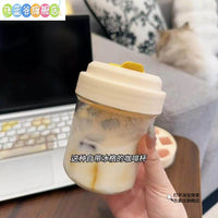 Portable Ice Cube Maker Bottle with Press-Type Ice Release for Coffee & Travel