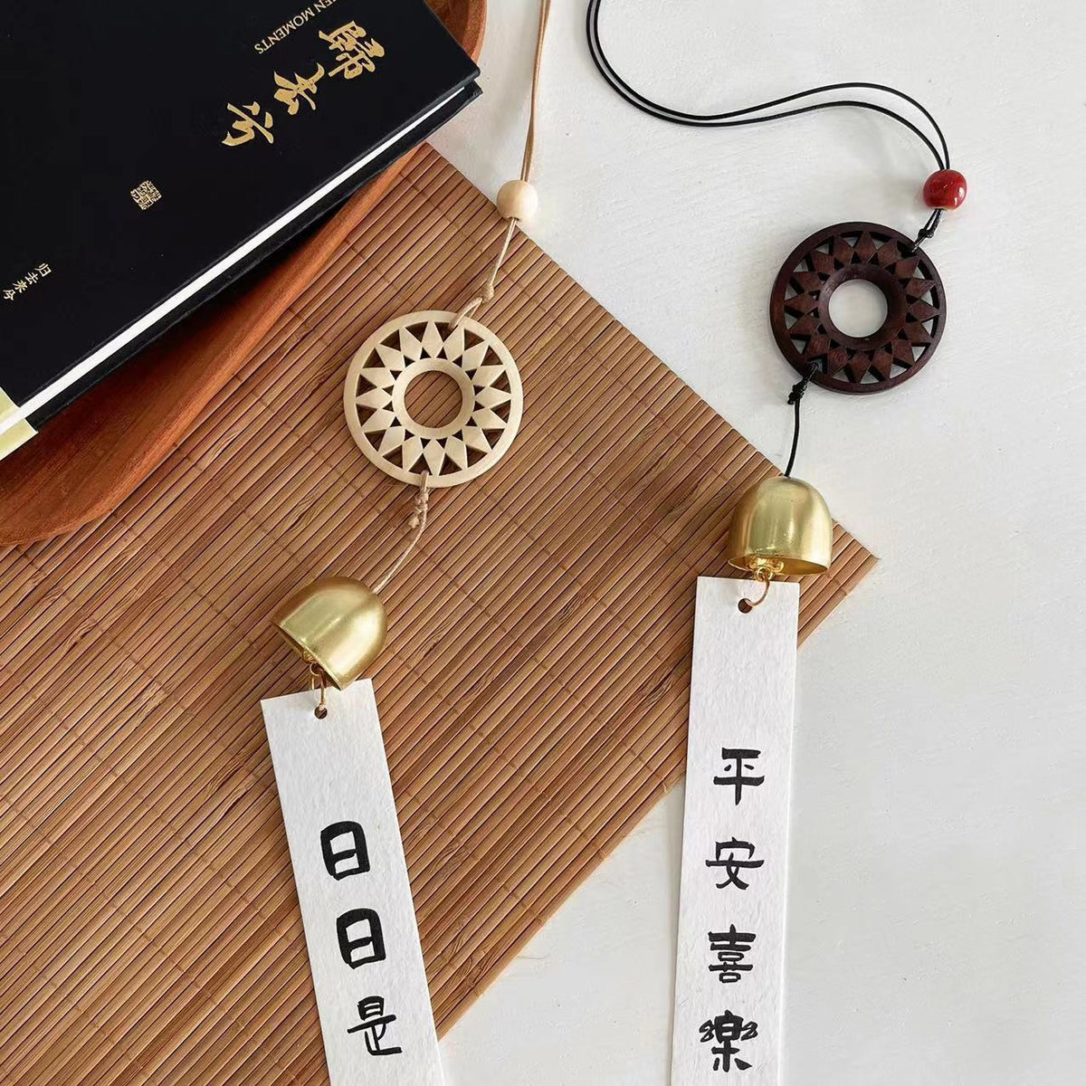 Vintage Chinese Style Wooden Wind Chime for Home and Garden Decor