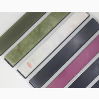 9-Piece Fixed-Angle Knife Sharpener Whetstone Set with Base, Ruby and Black Agate