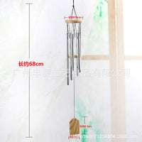 Pet Memorial Wind Chime with Engravable Wooden Pendant for Indoor Decor