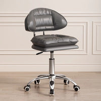 Adjustable Swivel Bar Stool with Backrest for Home Office & Vanity