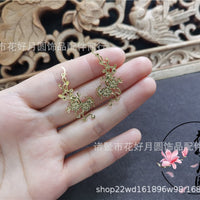 Miniature Doll Hair Ornaments - Floral, Phoenix Tail, Butterfly Designs for OB11 and Barbie Dolls