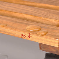 Square Wooden Plant Pot Caddy with Wheels or Stationary Base for Balcony & Outdoor Use