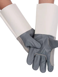 Long Leather Welding Gloves Heat Resistant Industrial Safety Work Gloves
