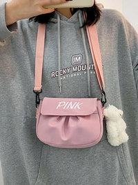 Canvas Crossbody Bag for Women, Korean Style Small Fresh Cute Shoulder Bag