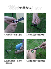 3F UL GEAR Reflective Tent Guy Ropes with Adjusters for Camping Tarps and Tents