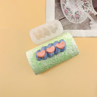 Heart Cream Strip Accessory Silicone Mold for DIY Crafts, Candles, and Resin Art