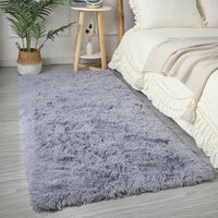 Nordic Style Shaggy Faux Fur Area Rug for Bedroom Living Room
