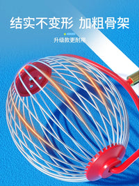 RXL Portable Tennis Ball Collector Basket - Adjustable Length Ball Picker Upper for Training and Practice