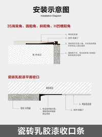 Aluminum Alloy Tile Edge Trim for Wall Corner Protection and Decoration, Narrow Invisible Metal Transition Strip for Latex Paint