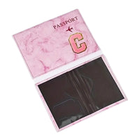 Fashion Initial Pattern Passport Holder - Travel-Friendly Portable Casual Card Holder