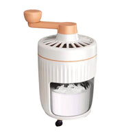 Manual Ice Shaver Machine with Visible Container for Home Use, Portable Mini Ice Crusher for Shaved Ice and Smoothies