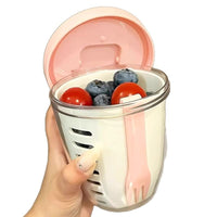 Portable Food-Grade Plastic Fruit Storage Container for Refrigerator and Travel